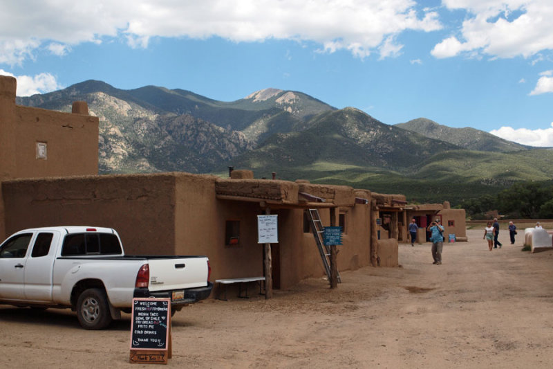 Taos Mountains behind Taos Pueblo