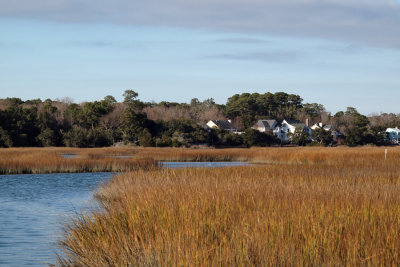Houses beyond the inlet