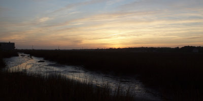 Sunset over the marshes
