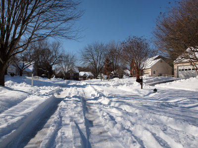 Local streets still unplowed a day later
