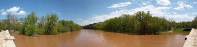 Panorama - Monocacy River from Monocacy Aqueduct