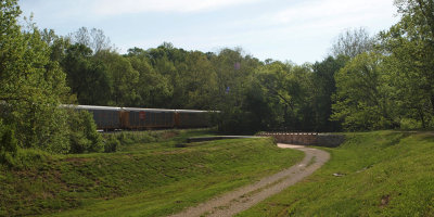 Freight train at Catoctin Aqueduct