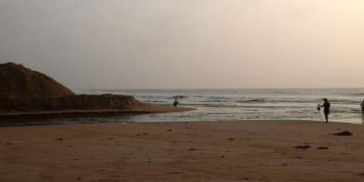 Where the Adyar river meets the Bay of Bengal