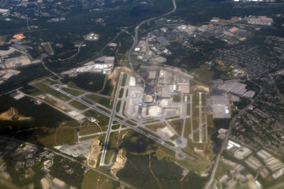 Over BWI airport