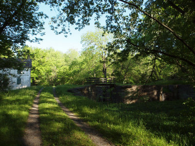 Lock and lockhouse from the trail