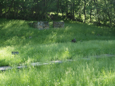 Remains of lockhouse for lock 54