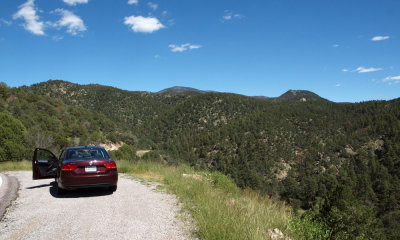 On route 152 in the Gila Wilderness