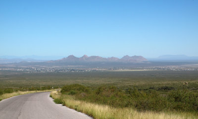 Las Cruces in the Valley below