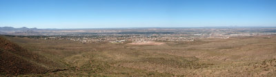 Panorama - Western Part of El Paso from the Franklin Mountain