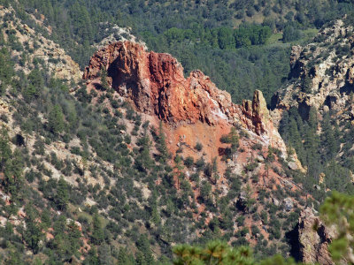 Impact of erosion at Alum mountain