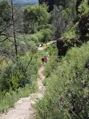 Last section of descent from Gila Cliff dwellings
