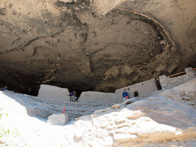 The roof of the cave from another a second angle at Gila Cave Dwellings