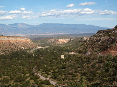 Canyon road and road into canyon from Anderson Viewing point