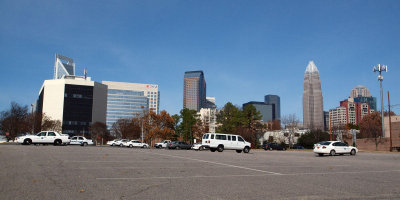 View of downtown Charlotte from the Southern corner