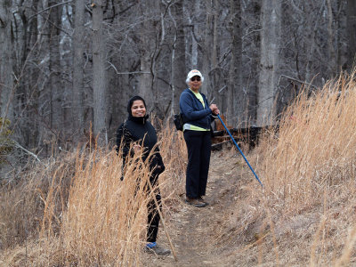 Girls with sticks