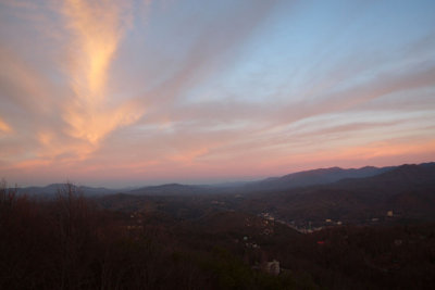 Skies at Sunset from the place we stayed