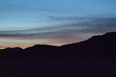 Ridges before sunrise