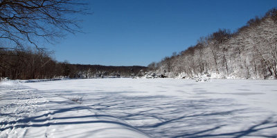 Slackwater is frozen