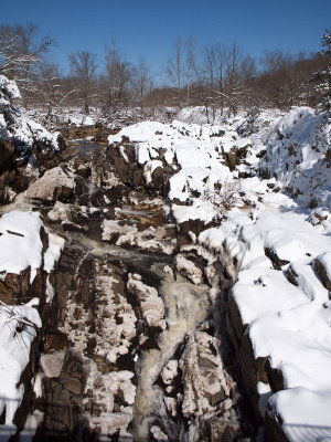 Water flow reduced to a trickle