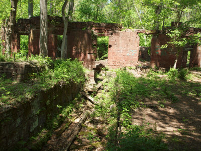 Inside the remains of Tschiffely mill