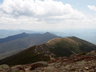 Looking back at Little Haystack from Mt Lincoln