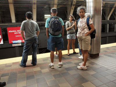 At the Orange line station