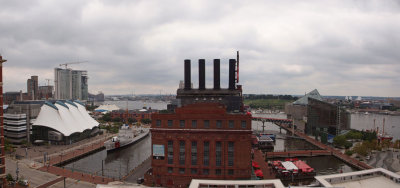 Panorama - Baltimore Harbor from parking garage
