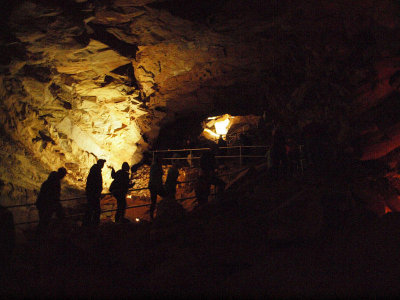 Tour winds its way through the cave