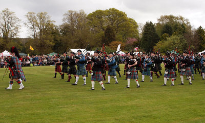 Gordon Castle Highland Games The parade