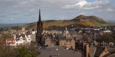 Arthur's Seat from the Edinburgh Castle