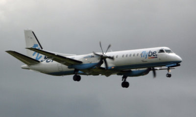Flybe Saab 2000 at Dublin (I had originally incorrectly called it a Bombardier Dash 8)
