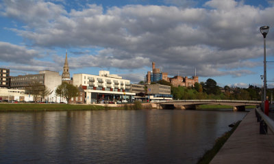 Inverness skyline with castle