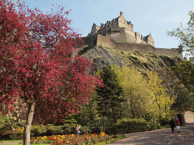 Edinburgh Castle from Princes Street Gardens