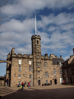Edinburgh Castle - Crown Square with the Great Hall in front