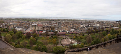 Panorama - Princes Street from the Edinburgh Castle