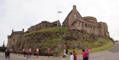 Panorama - Pathway to the Upper Ward of Edinburgh Castle