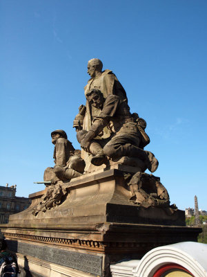 K.O.S.B memorial on the North Bridge, Edinburgh