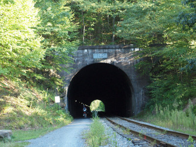 The GAP shares the Brush Tunnel with the Scenic Railroad