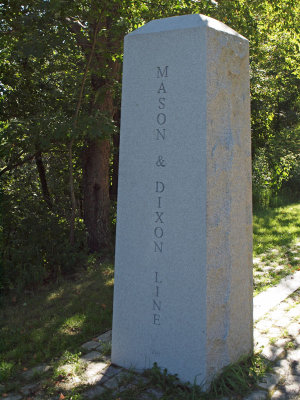 The trail crosses the Mason Dixon Line