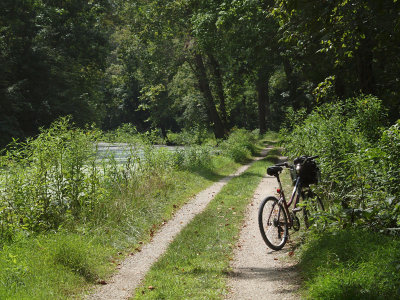 Bicycle on trail