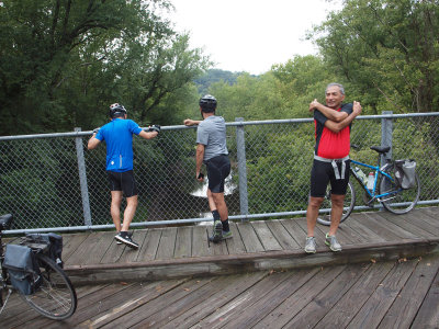 On the bridge over Licking Creek