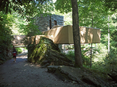 View of Fallingwater from the back