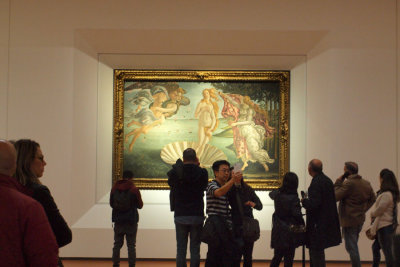 Botticelli's The Birth of Venus at the Uffizi, Firenze