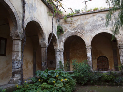 In the cloisters at the St. Francis Convent in Sorrento