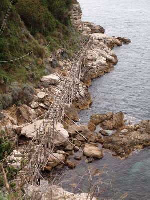 The path to a restaurant