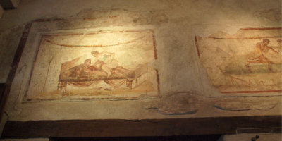 Part of the menu in the brothel in Pompeii