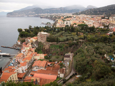 Sorrento below us