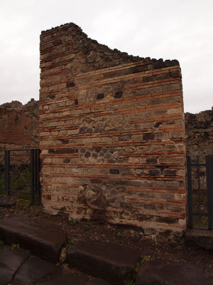 Brick work in Pompeii