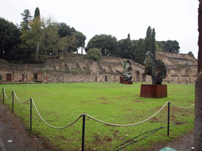 Next to the Gladiators' barracks in Pompeii