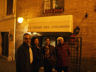At Le Terme De Colosseo after dinner